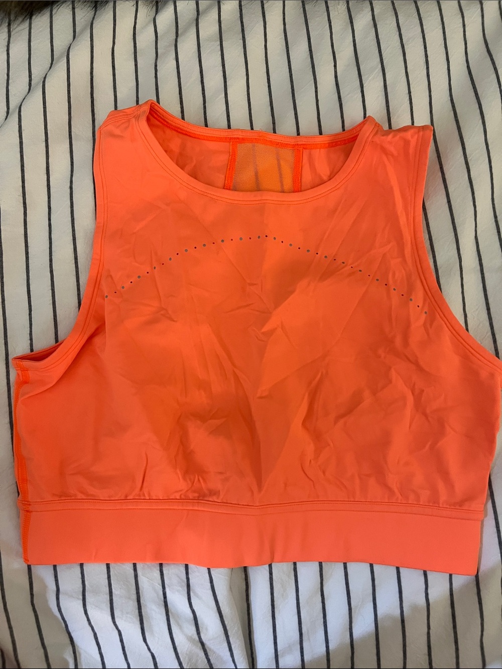 lululemon athletica Neon Orange High-Neck Sports Bralette